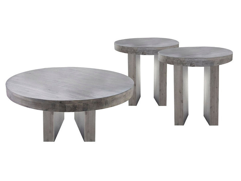 Fairfax Round Wood Table 3-pc