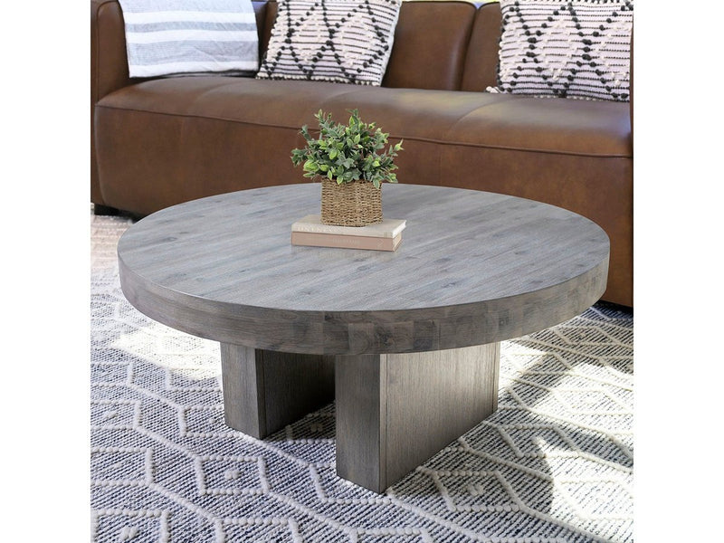Fairfax Round Wood Coffee Table