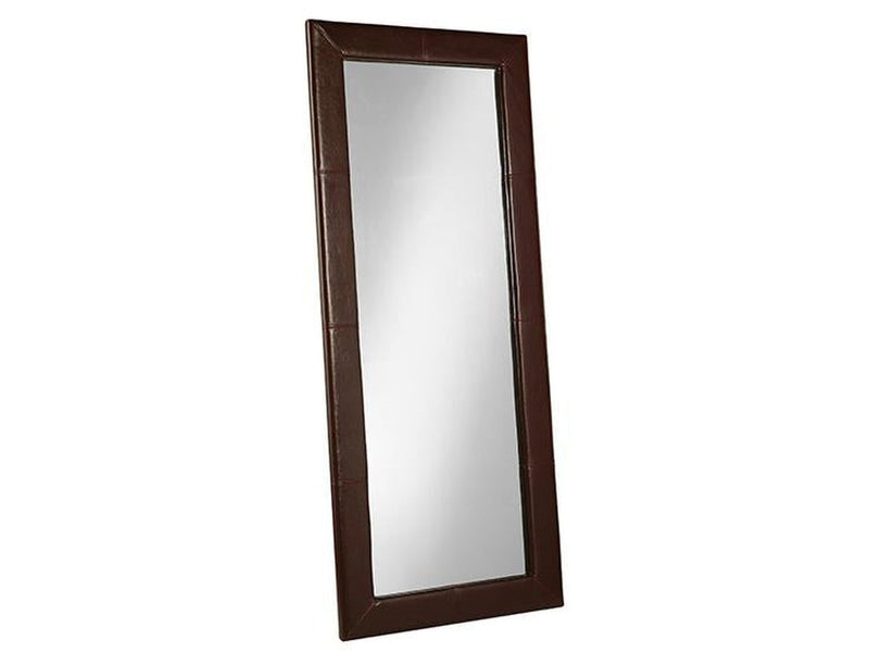 Delano® Leather Floor Mirror