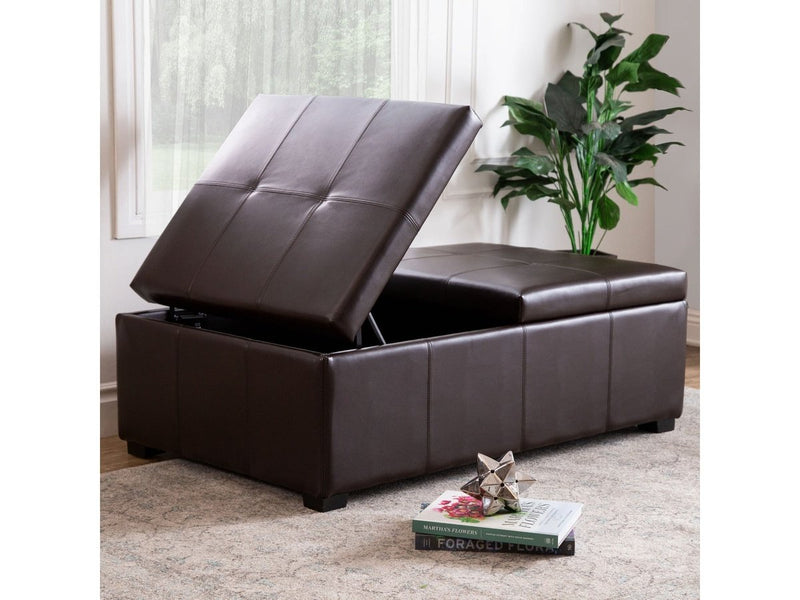 Frankfurt Double Flip-Storage Ottoman