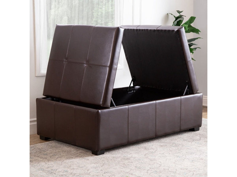 Frankfurt Double Flip-Storage Ottoman