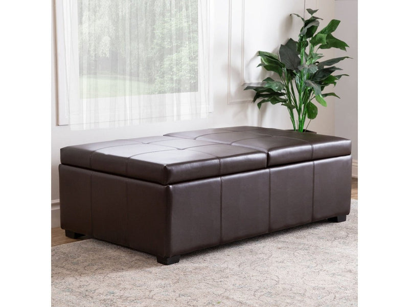 Frankfurt Double Flip-Storage Ottoman