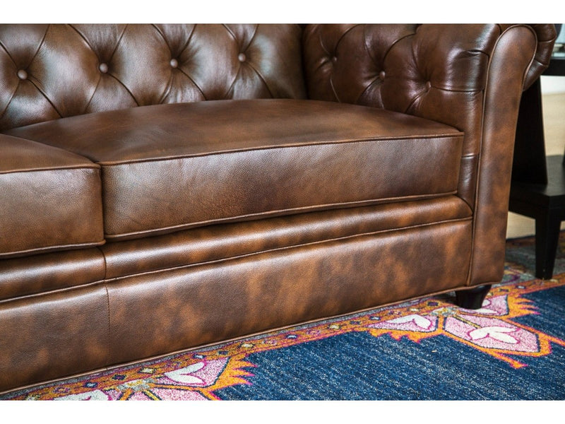 Tuscan® Tufted Leather Sofa