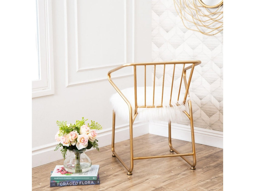 Fur sales dining chair
