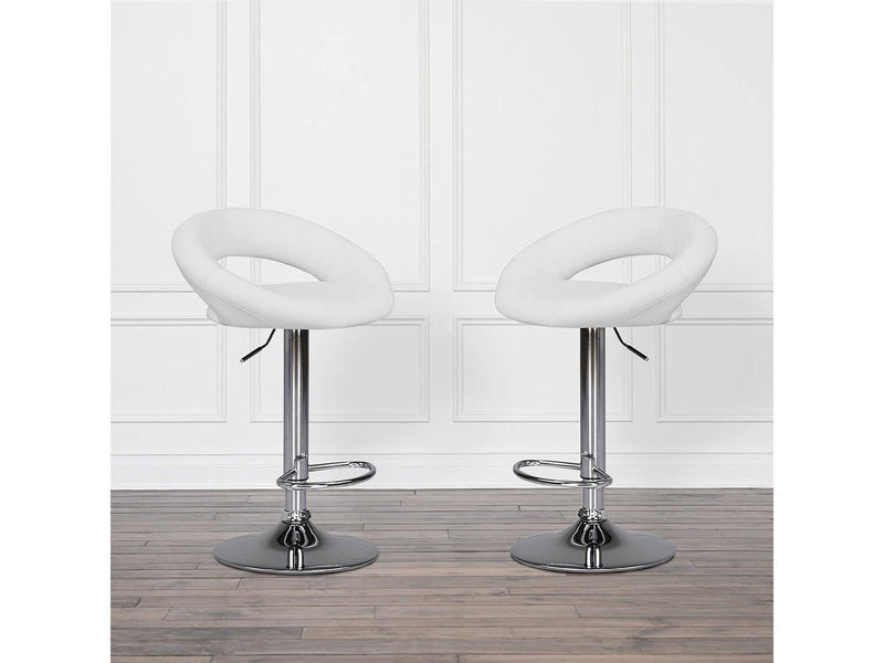 Millie Faux Leather Adjustable Counter/Bar Stool (Set of 2)