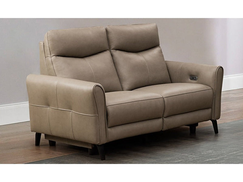 Oswald Leather Power Reclining Loveseat with Power Headrests