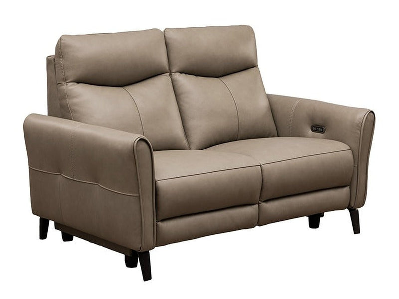 Oswald Leather Power Reclining Loveseat with Power Headrests