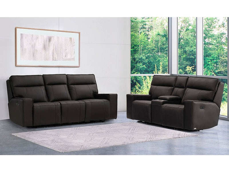 Layton 2-pc Leather Power Reclining Set