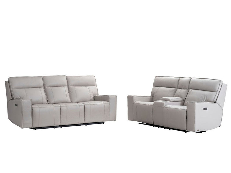 Layton 2-pc Leather Power Reclining Set