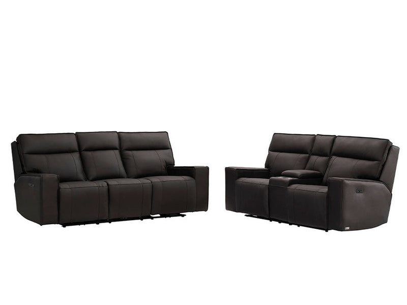 Layton 2-pc Leather Power Reclining Set