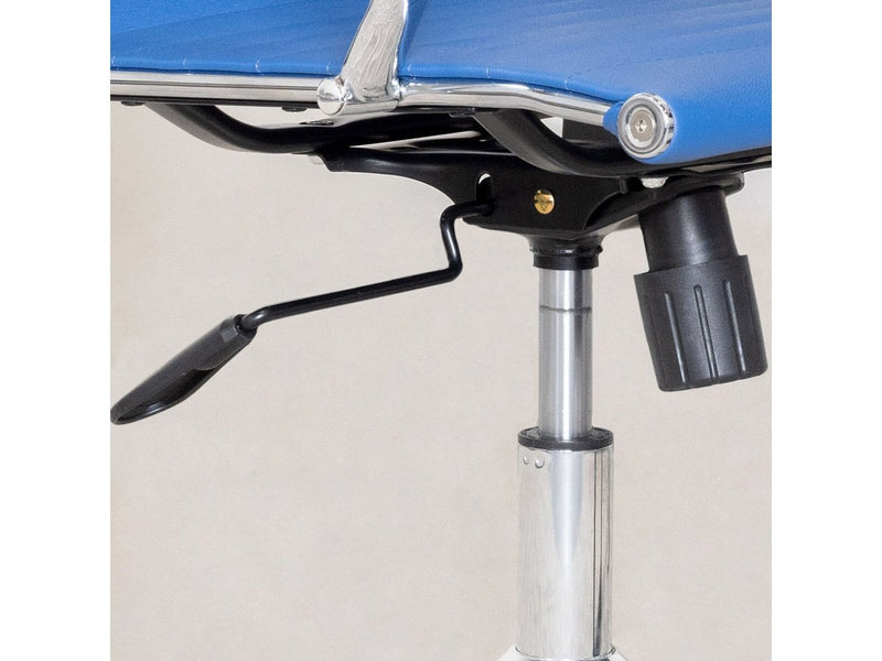 Samuel Adjustable Medium Back Office Chair, Blue Default Title